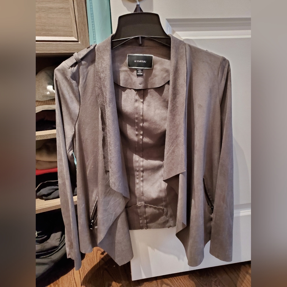 Suede grey jacket